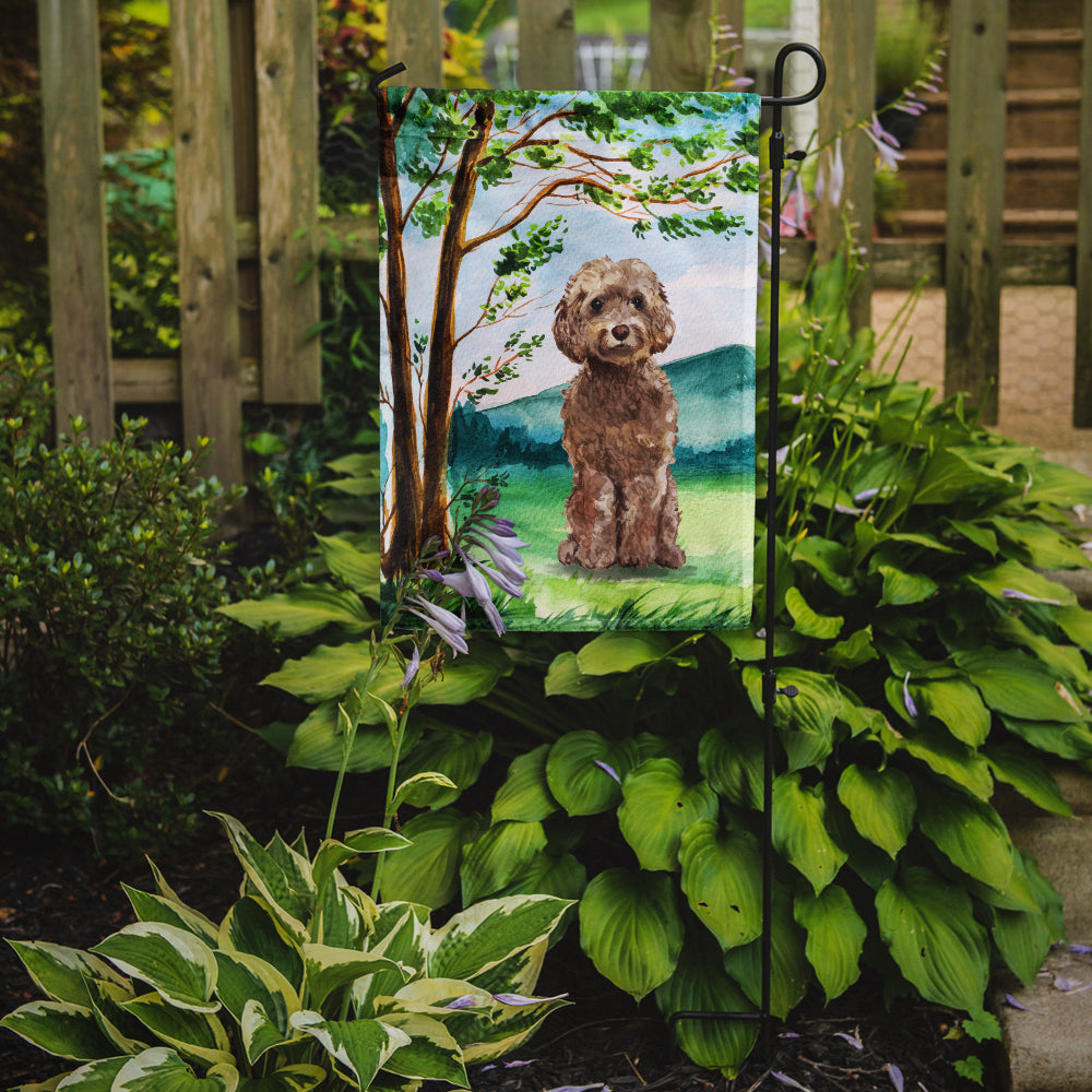 Under the Tree Labradoodle Flag Garden Size CK2023GF  the-store.com.
