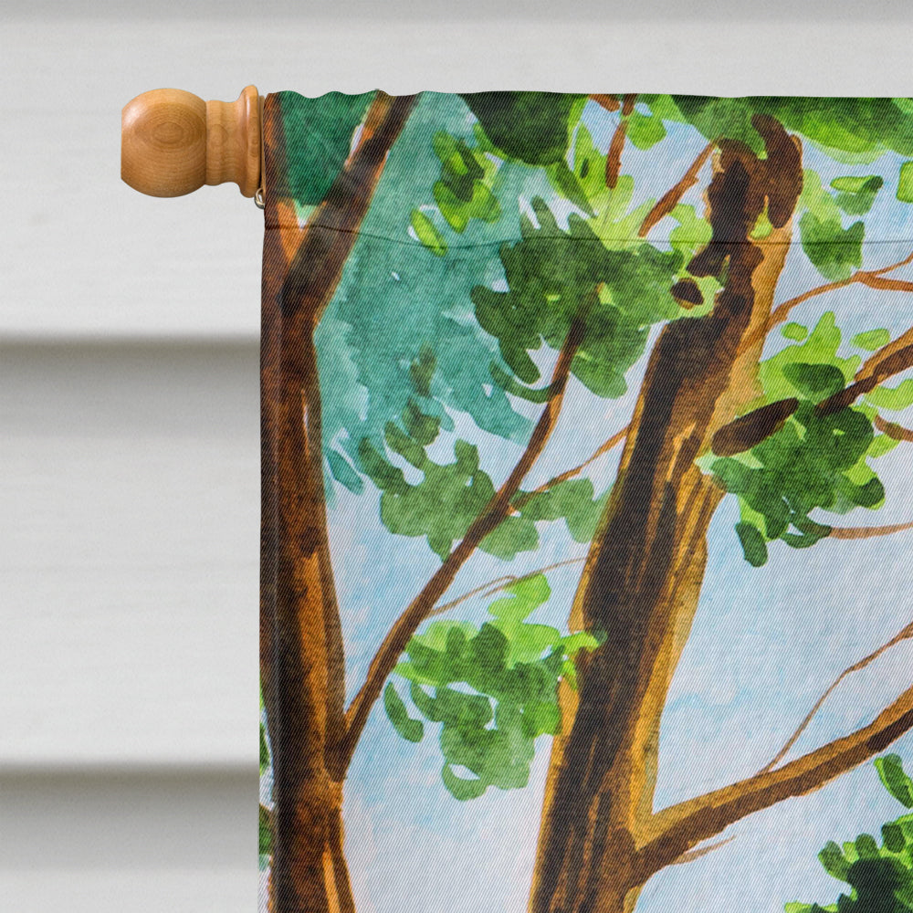 Under the Tree Brittany Spaniel Flag Canvas House Size CK2024CHF