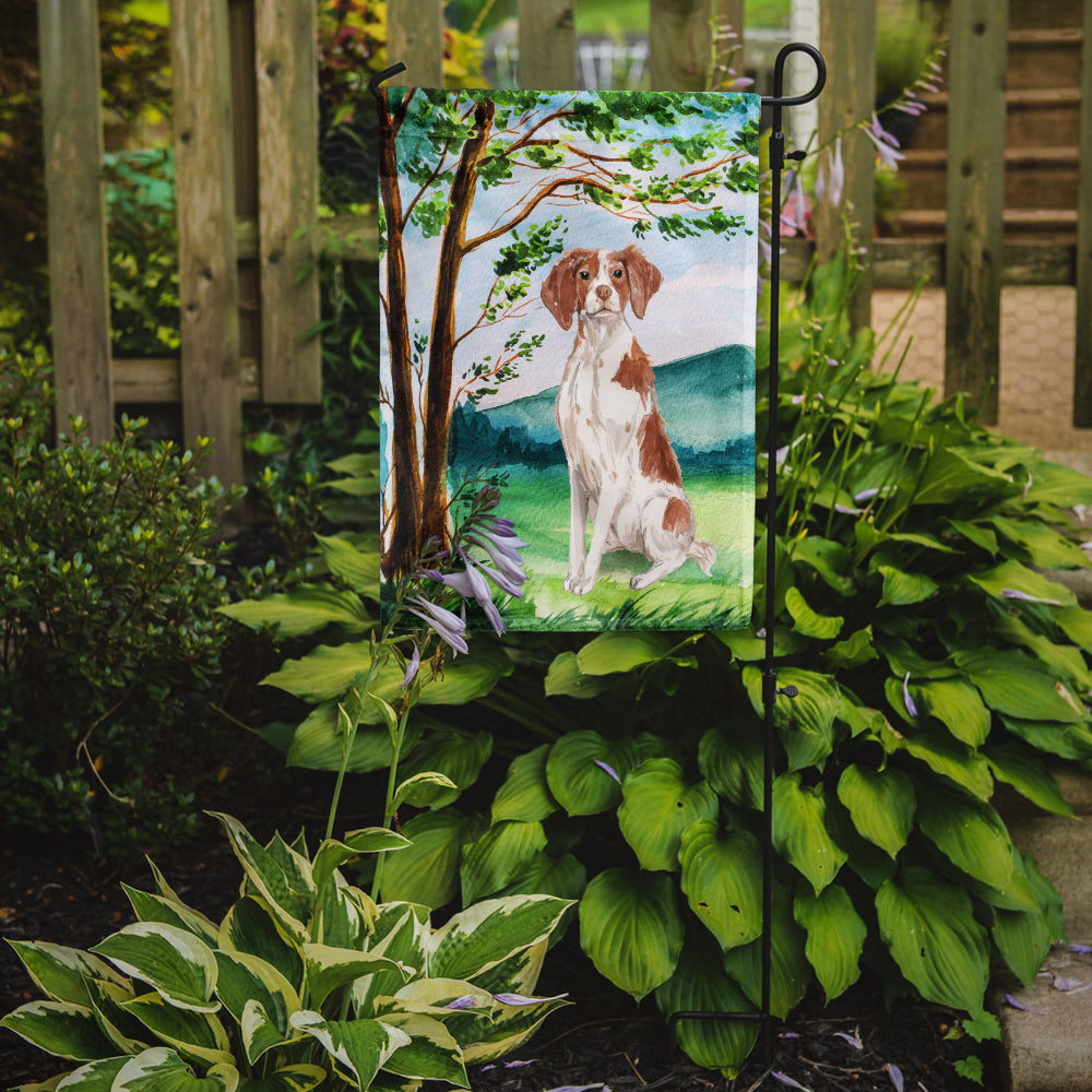 Under the Tree Brittany Spaniel Flag Garden Size CK2024GF  the-store.com.
