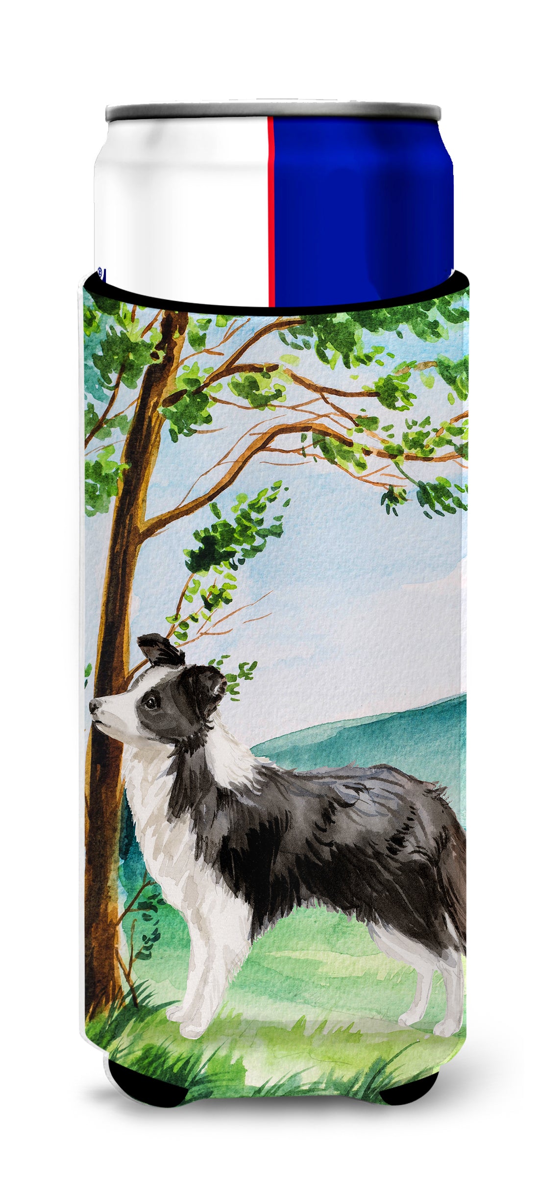 Under the Tree Border Collie  Ultra Hugger for slim cans CK2025MUK