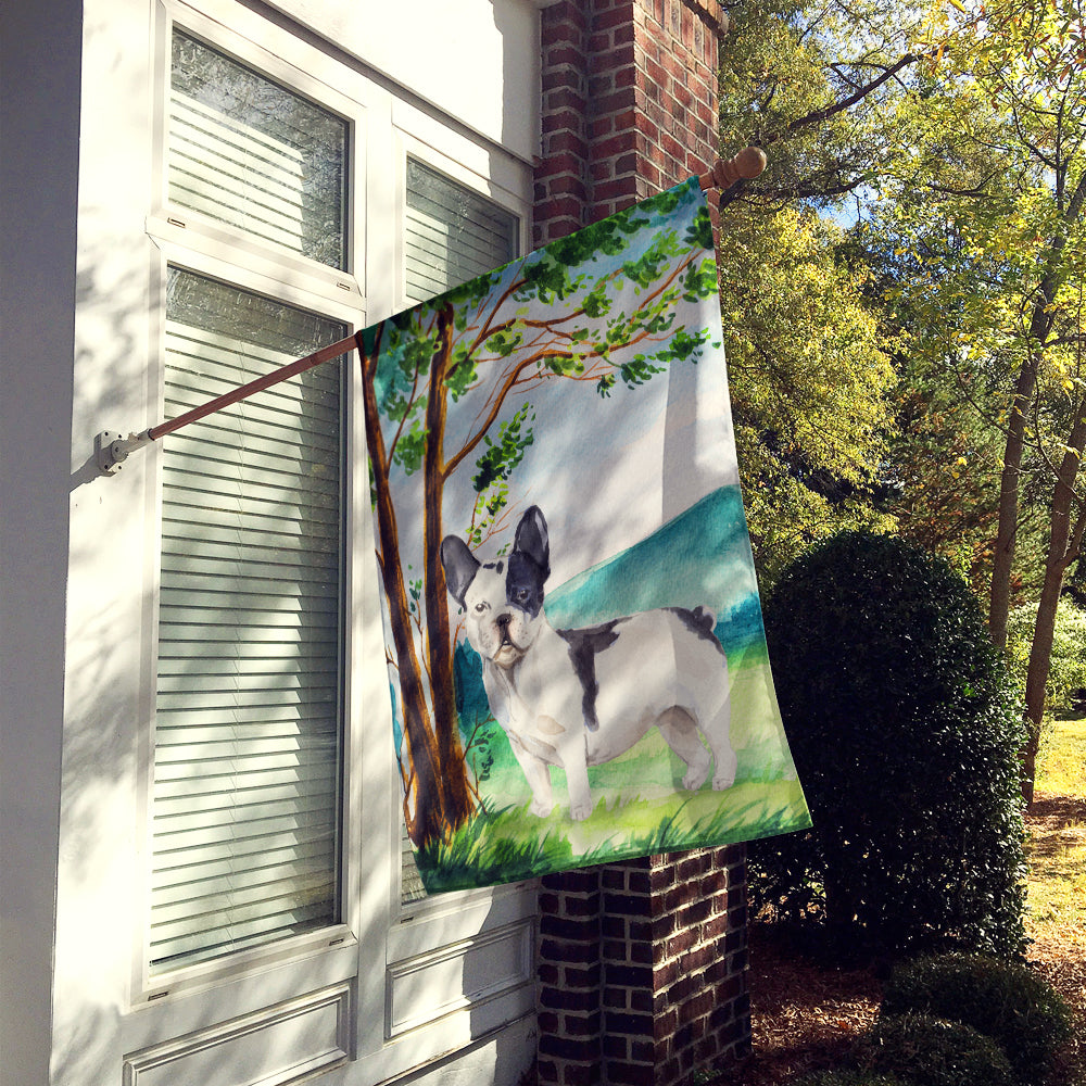 Under the Tree French Bulldog Flag Canvas House Size CK2026CHF  the-store.com.