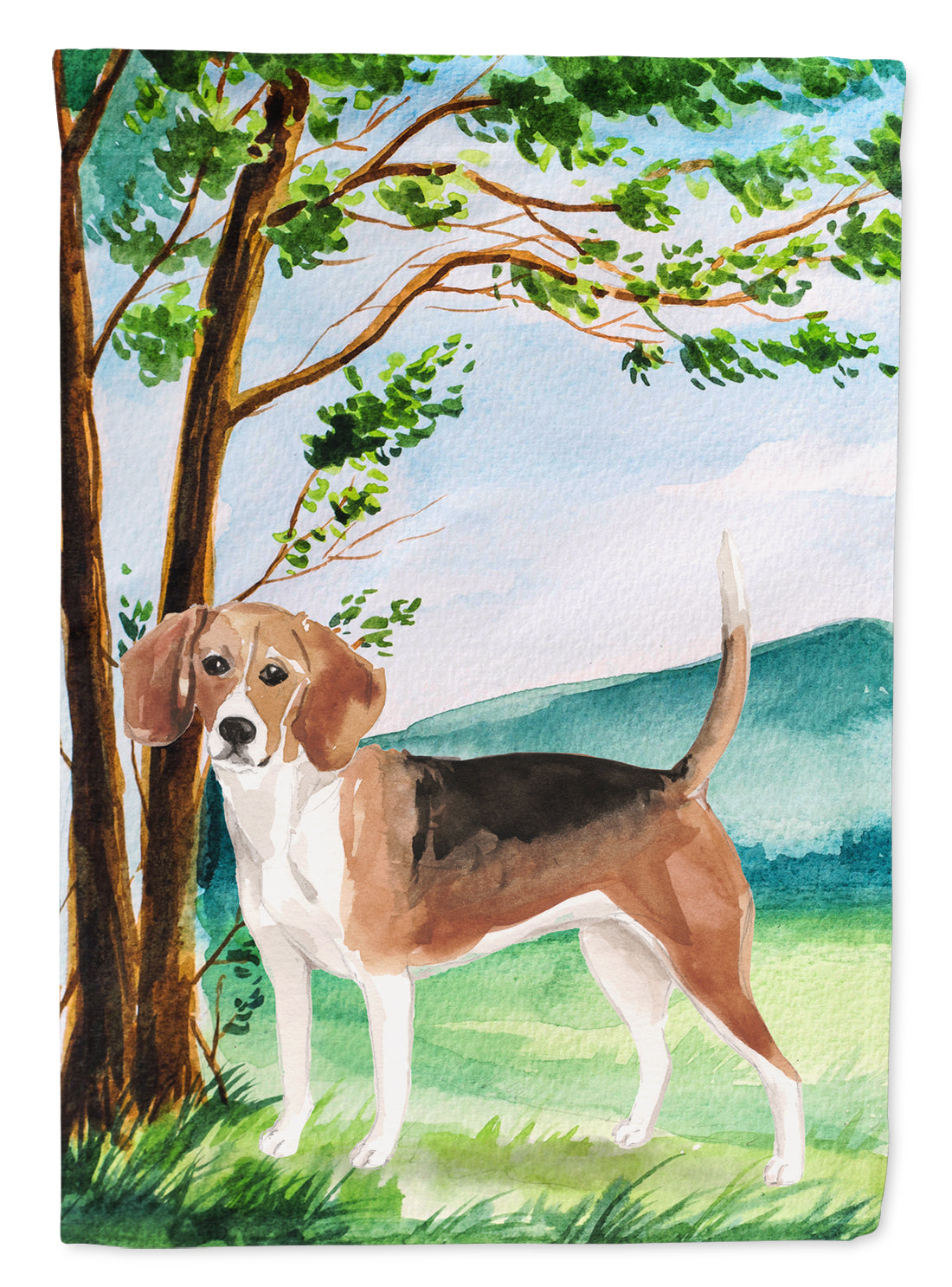 Under the Tree Beagle Flag Canvas House Size CK2029CHF  the-store.com.