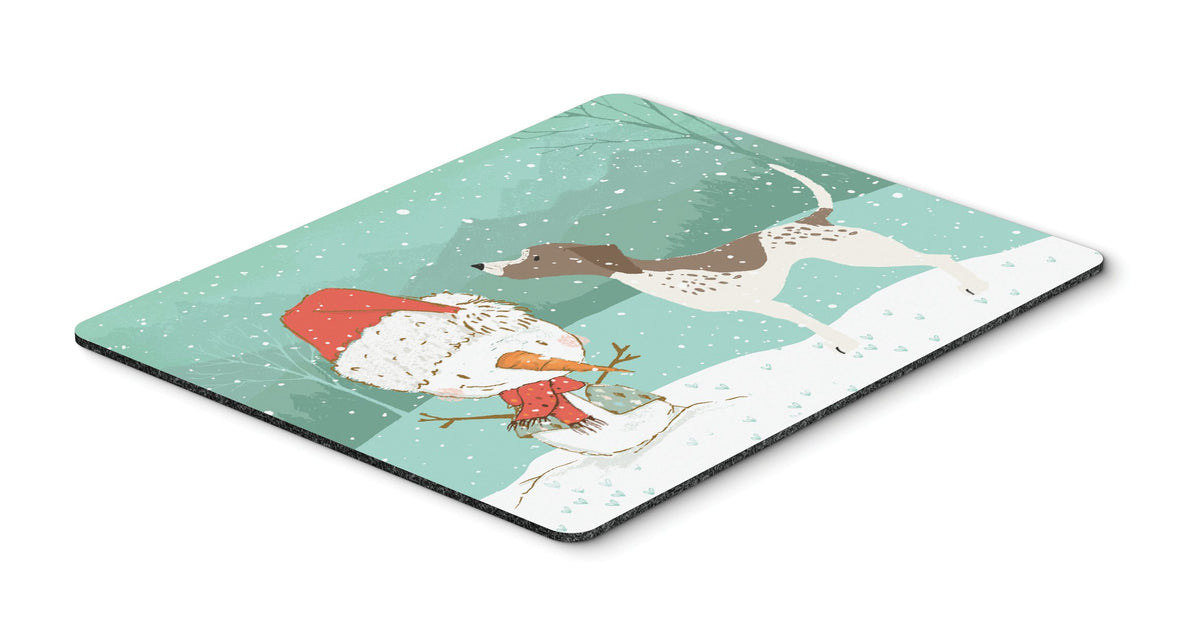 German Shorthair Snowman Christmas Mouse Pad, Hot Pad or Trivet CK2045MP by Caroline&#39;s Treasures