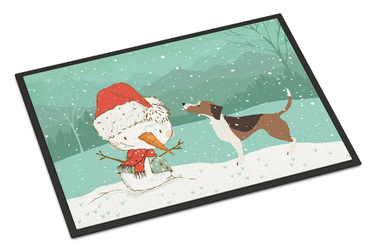 Beagle Snowman Christmas Indoor or Outdoor Mat 24x36 CK2052JMAT by Caroline&#39;s Treasures