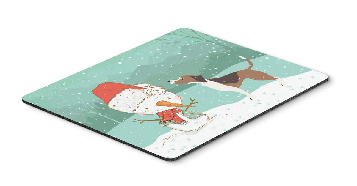 Beagle Snowman Christmas Mouse Pad, Hot Pad or Trivet CK2052MP by Caroline&#39;s Treasures