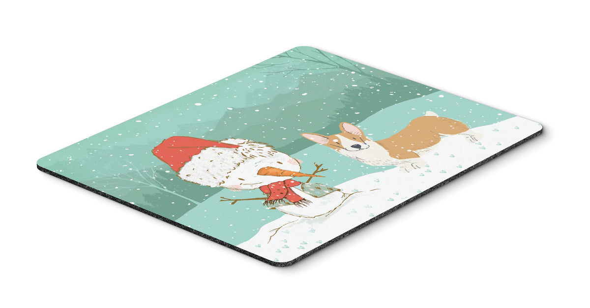 Pembroke Corgi Snowman Christmas Mouse Pad, Hot Pad or Trivet CK2060MP by Caroline&#39;s Treasures