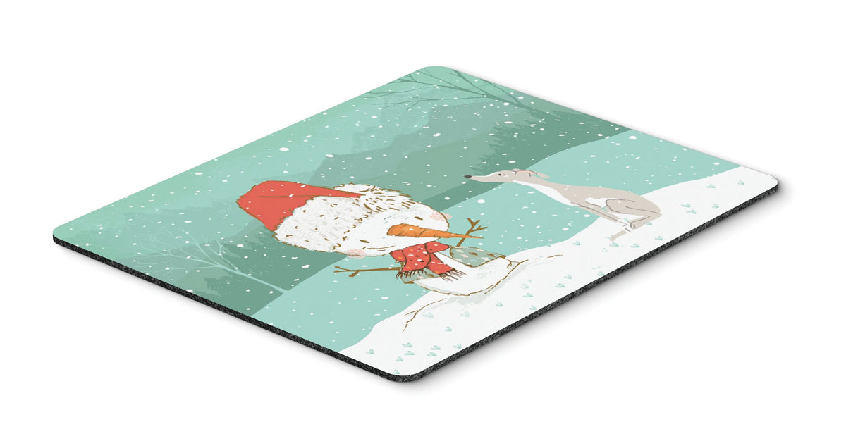 Italian Greyhound Snowman Christmas Mouse Pad, Hot Pad or Trivet CK2089MP by Caroline&#39;s Treasures