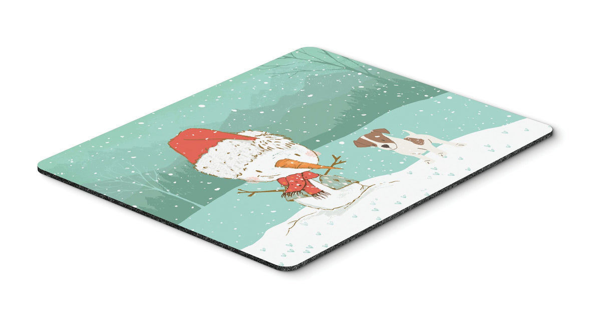 Jack Russell Terrier #2 Snowman Christmas Mouse Pad, Hot Pad or Trivet CK2091MP by Caroline&#39;s Treasures