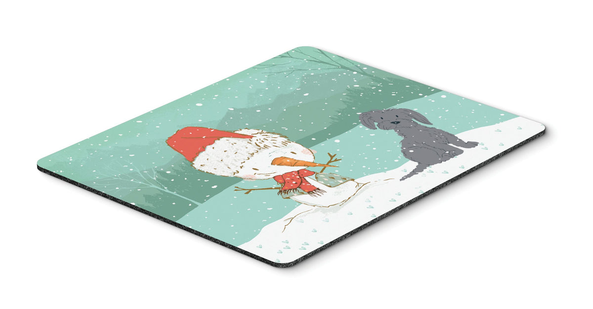 Black Maltese Snowman Christmas Mouse Pad, Hot Pad or Trivet CK2092MP by Caroline&#39;s Treasures