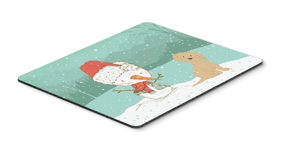 Brown Maltese Snowman Christmas Mouse Pad, Hot Pad or Trivet CK2093MP by Caroline&#39;s Treasures