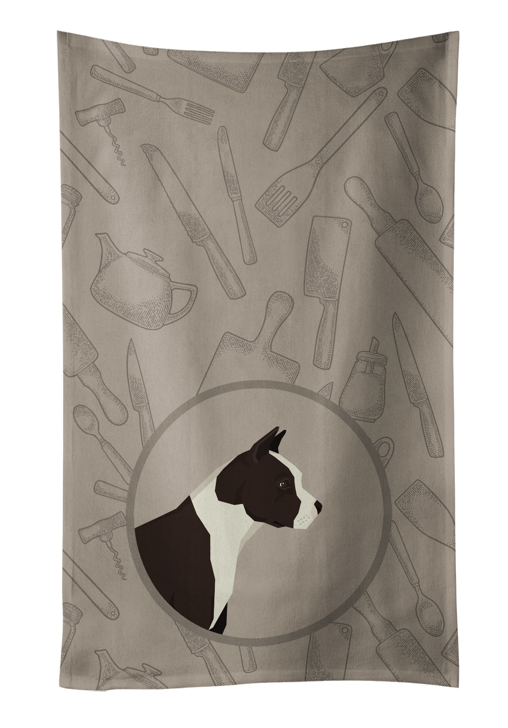 American Staffordshire Terrier In the Kitchen Kitchen Towel CK2162KTWL - the-store.com