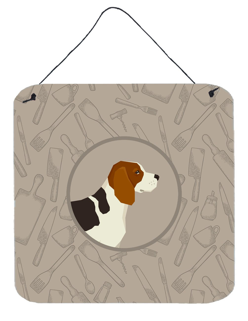 Beagle In the Kitchen Wall or Door Hanging Prints CK2166DS66 by Caroline&#39;s Treasures