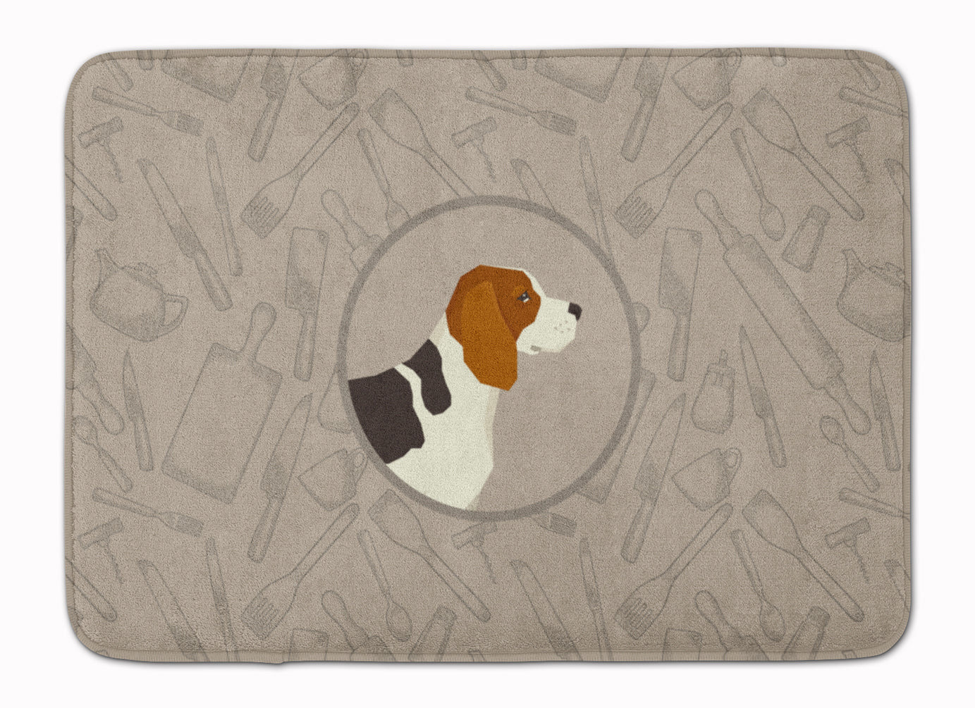 Beagle In the Kitchen Machine Washable Memory Foam Mat CK2166RUG - the-store.com