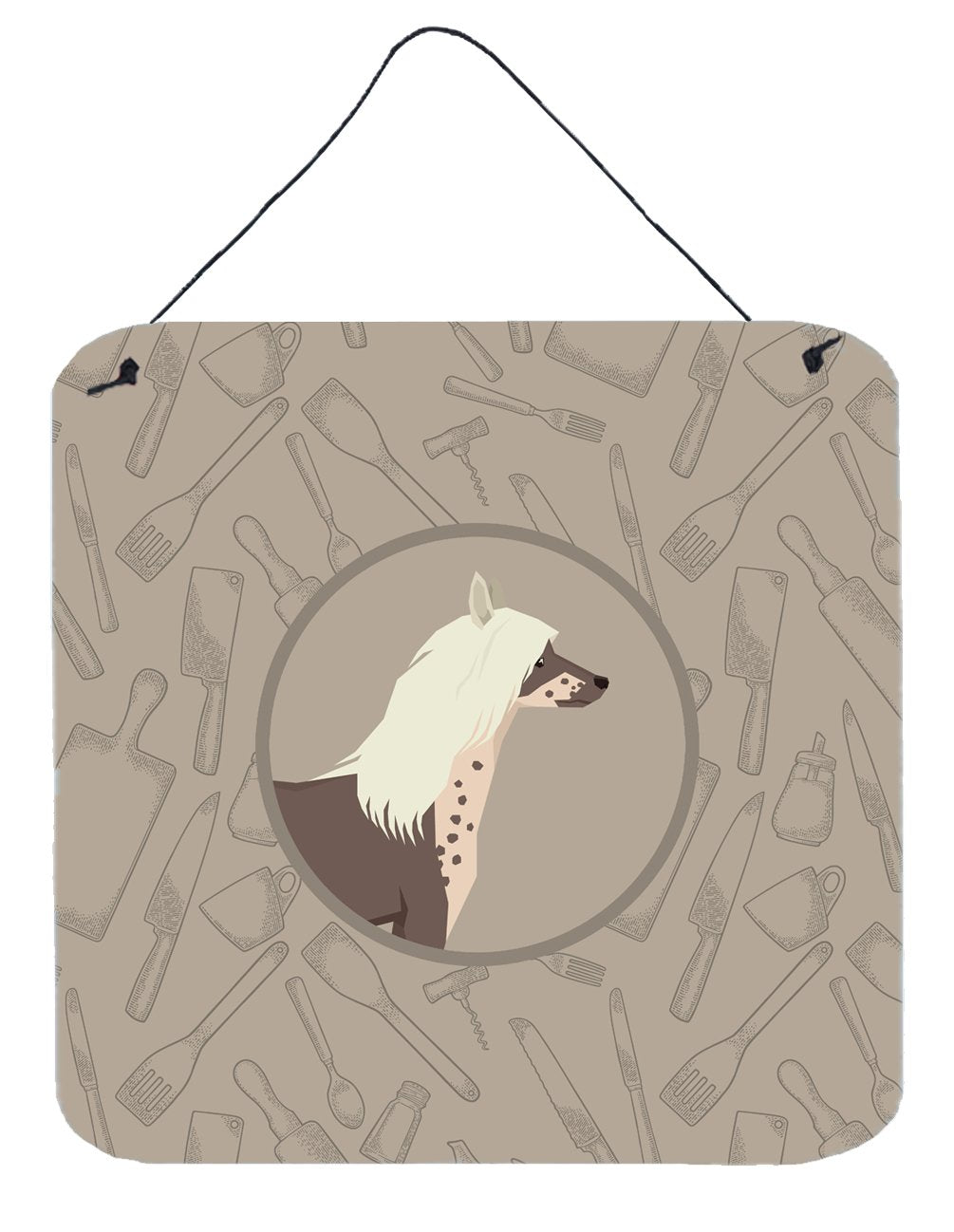 Chinese Crested In the Kitchen Wall or Door Hanging Prints CK2178DS66 by Caroline&#39;s Treasures