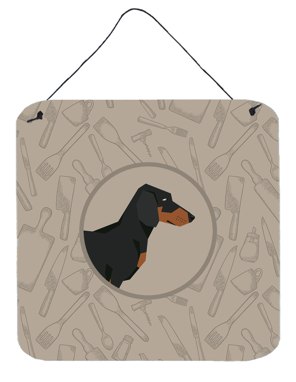 Dachshund In the Kitchen Wall or Door Hanging Prints CK2180DS66 by Caroline&#39;s Treasures