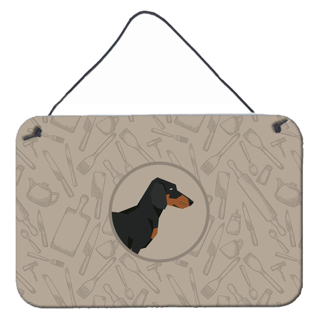 Dachshund In the Kitchen Wall or Door Hanging Prints CK2180DS812 by Caroline&#39;s Treasures