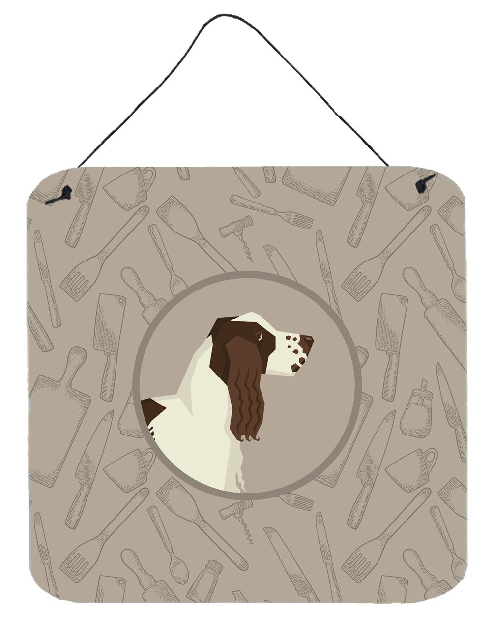 English Springer Spaniel In the Kitchen Wall or Door Hanging Prints CK2184DS66 by Caroline&#39;s Treasures
