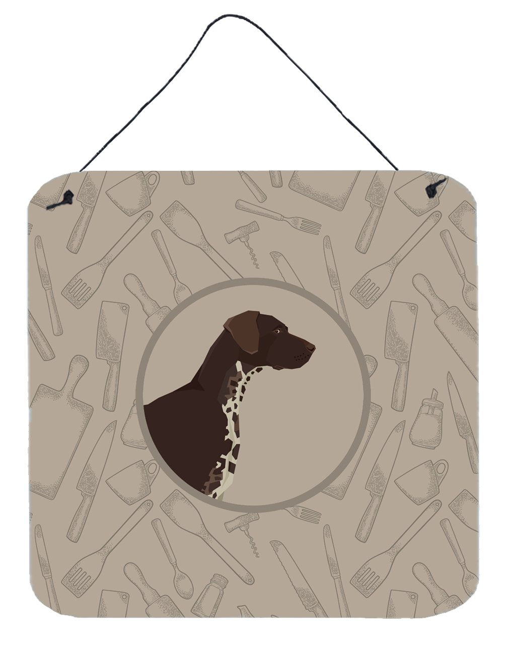German Shorthaired Pointer In the Kitchen Wall or Door Hanging Prints CK2188DS66 by Caroline&#39;s Treasures