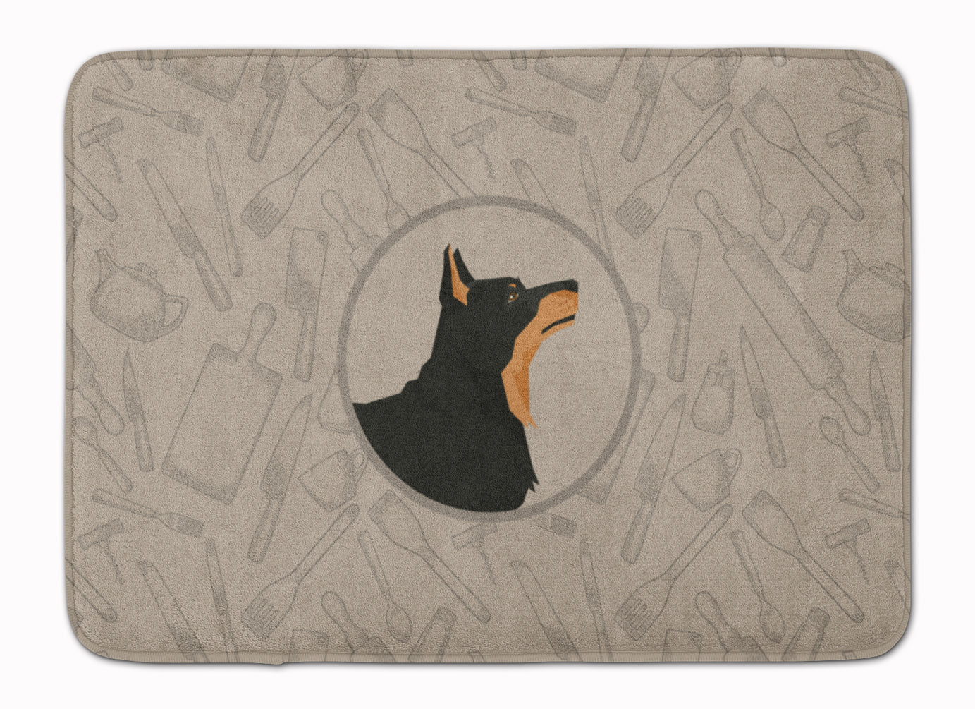 Lancashire Terrier In the Kitchen Machine Washable Memory Foam Mat CK2197RUG - the-store.com