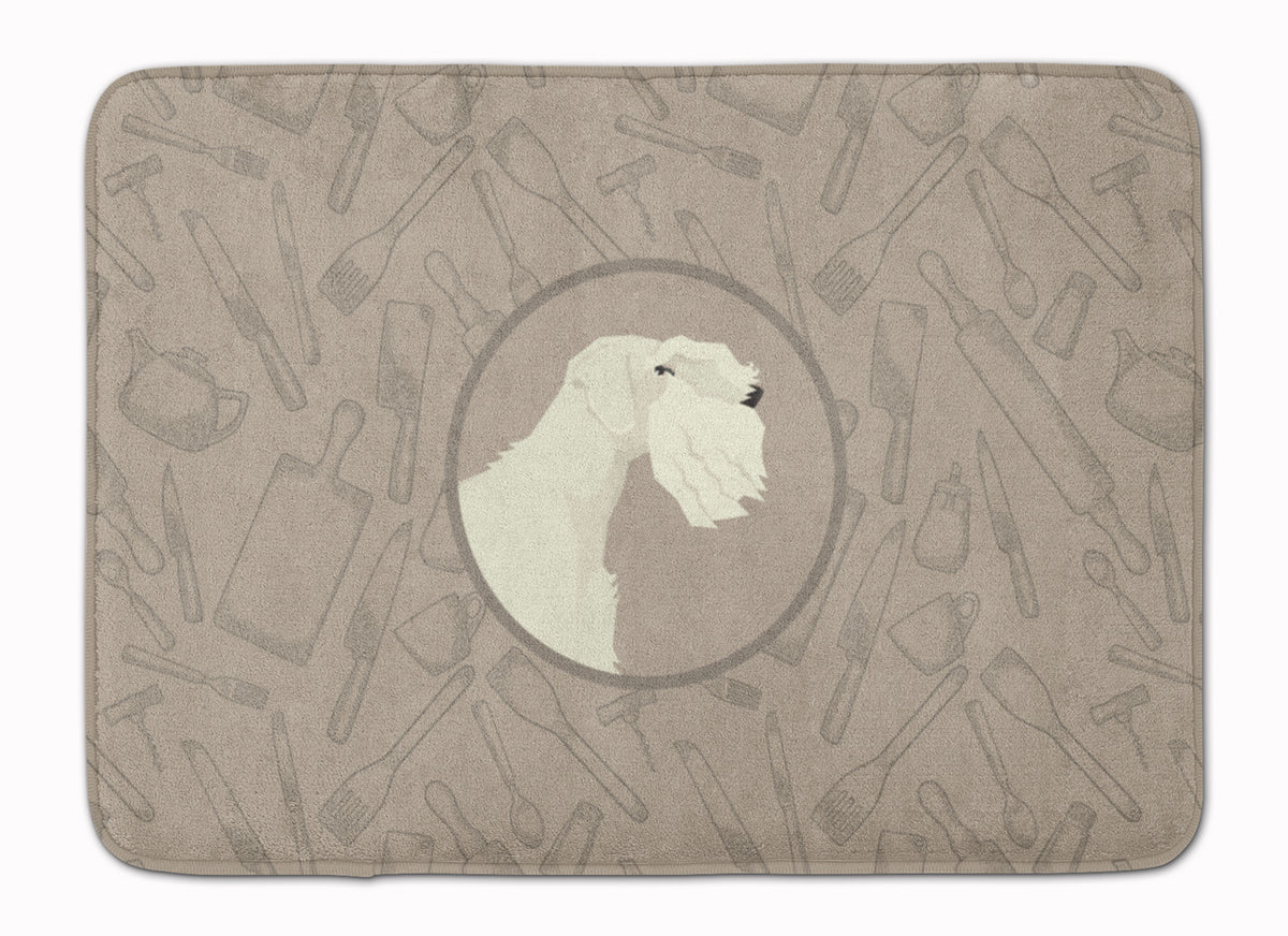 Sealyham Terrier In the Kitchen Machine Washable Memory Foam Mat CK2208RUG - the-store.com