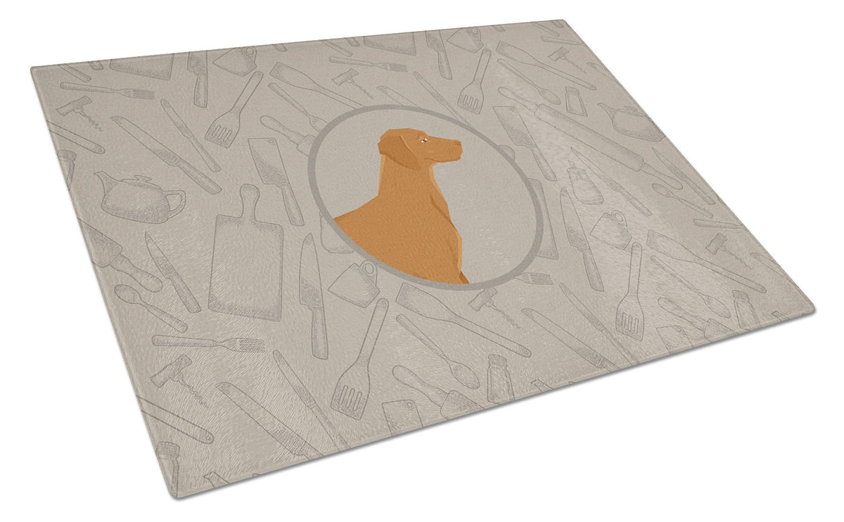 Vizsla In the Kitchen Glass Cutting Board Large CK2215LCB by Caroline&#39;s Treasures