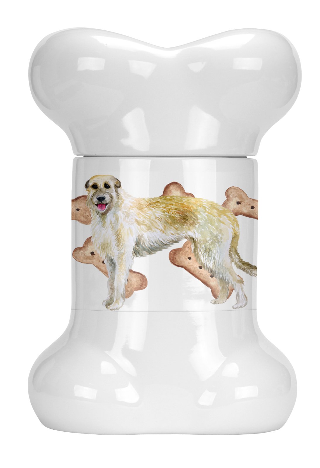 Irish Wolfhound Bone Shaped Treat Jar CK2250BSTJ by Caroline&#39;s Treasures