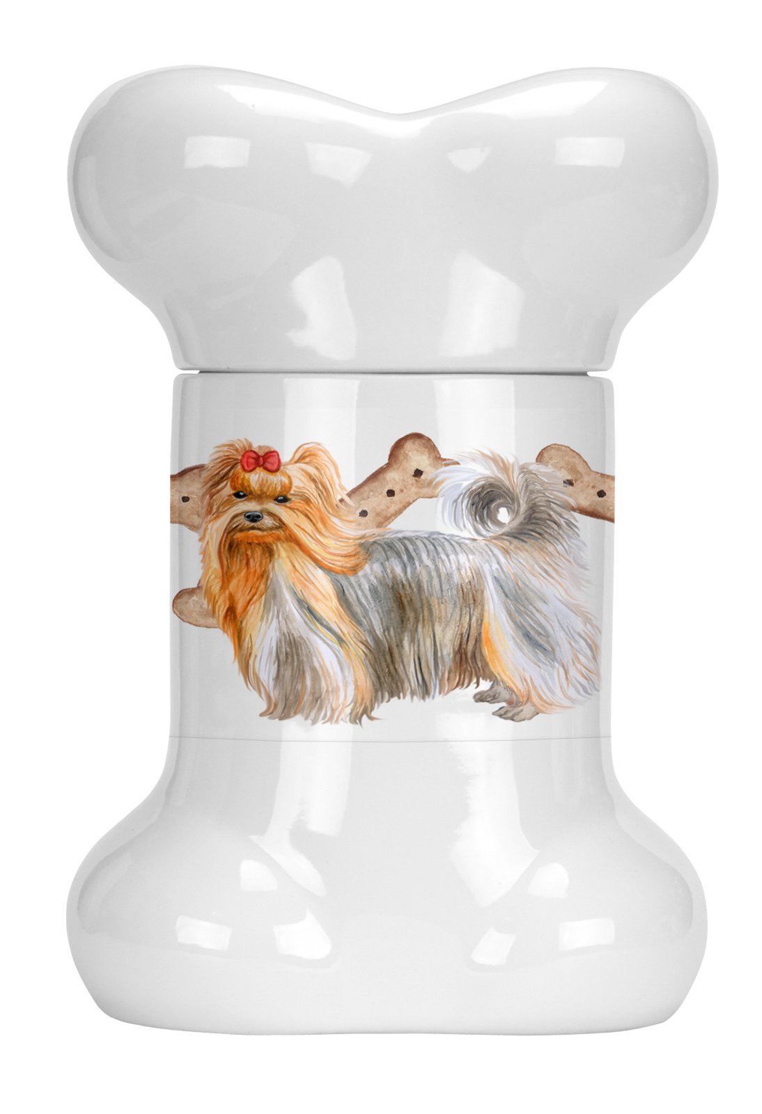 Yorkie Yorkshire Terrier Bone Shaped Treat Jar CK2265BSTJ by Caroline&#39;s Treasures