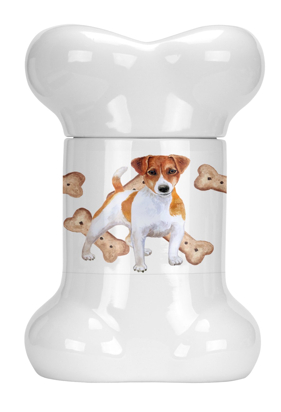 Jack Russell Terrier Bone Shaped Treat Jar CK2269BSTJ by Caroline&#39;s Treasures