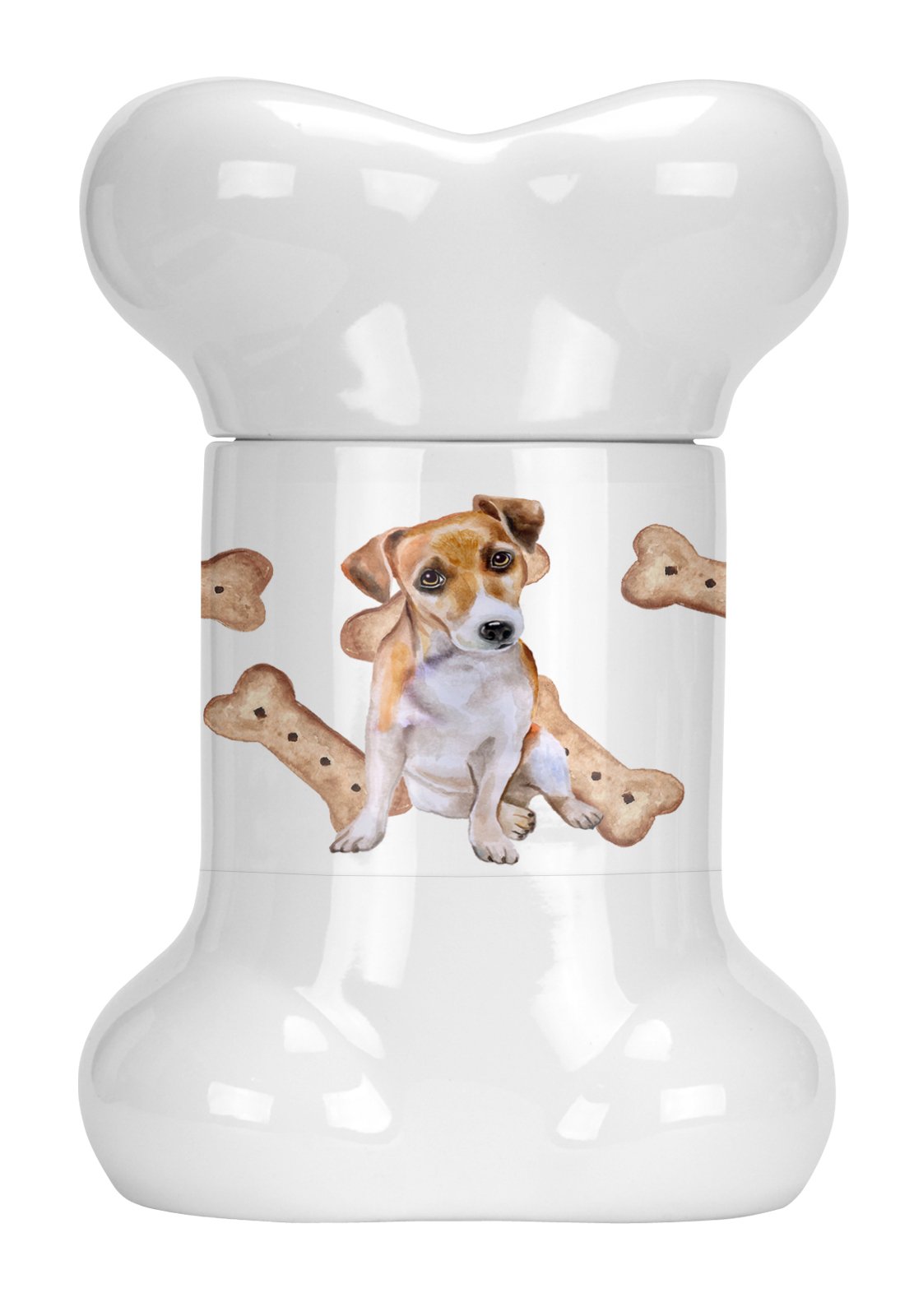 Jack Russell Terrier #2 Bone Shaped Treat Jar CK2293BSTJ by Caroline&#39;s Treasures