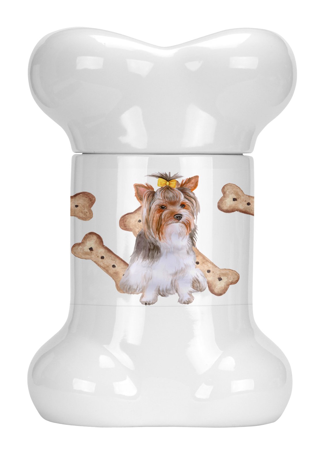 Yorkshire Terrier #2 Bone Shaped Treat Jar CK2302BSTJ by Caroline&#39;s Treasures