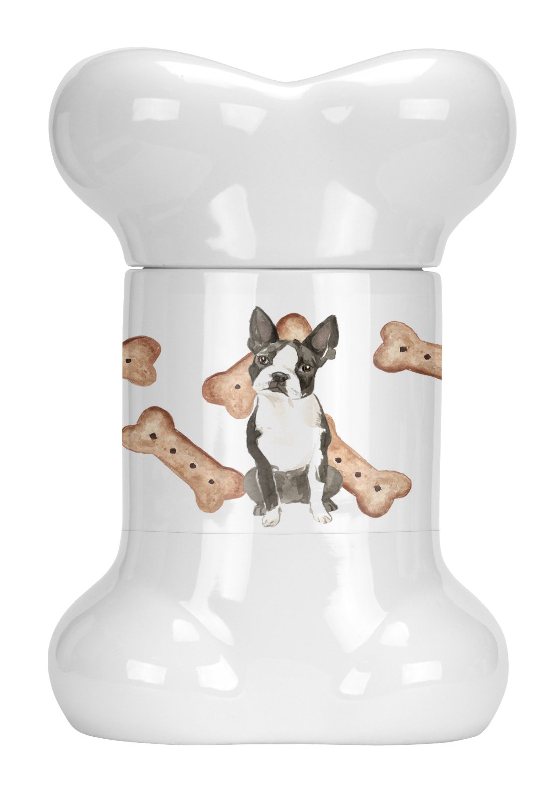 Boston Terrier Bone Shaped Treat Jar CK2308BSTJ by Caroline&#39;s Treasures