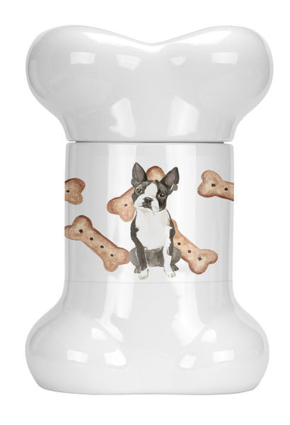 Boston Terrier Bone Shaped Treat Jar CK2308BSTJ by Caroline's Treasures