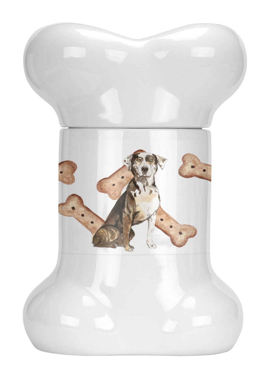 Catahoula Leopard Dog Bone Shaped Treat Jar CK2312BSTJ by Caroline&#39;s Treasures
