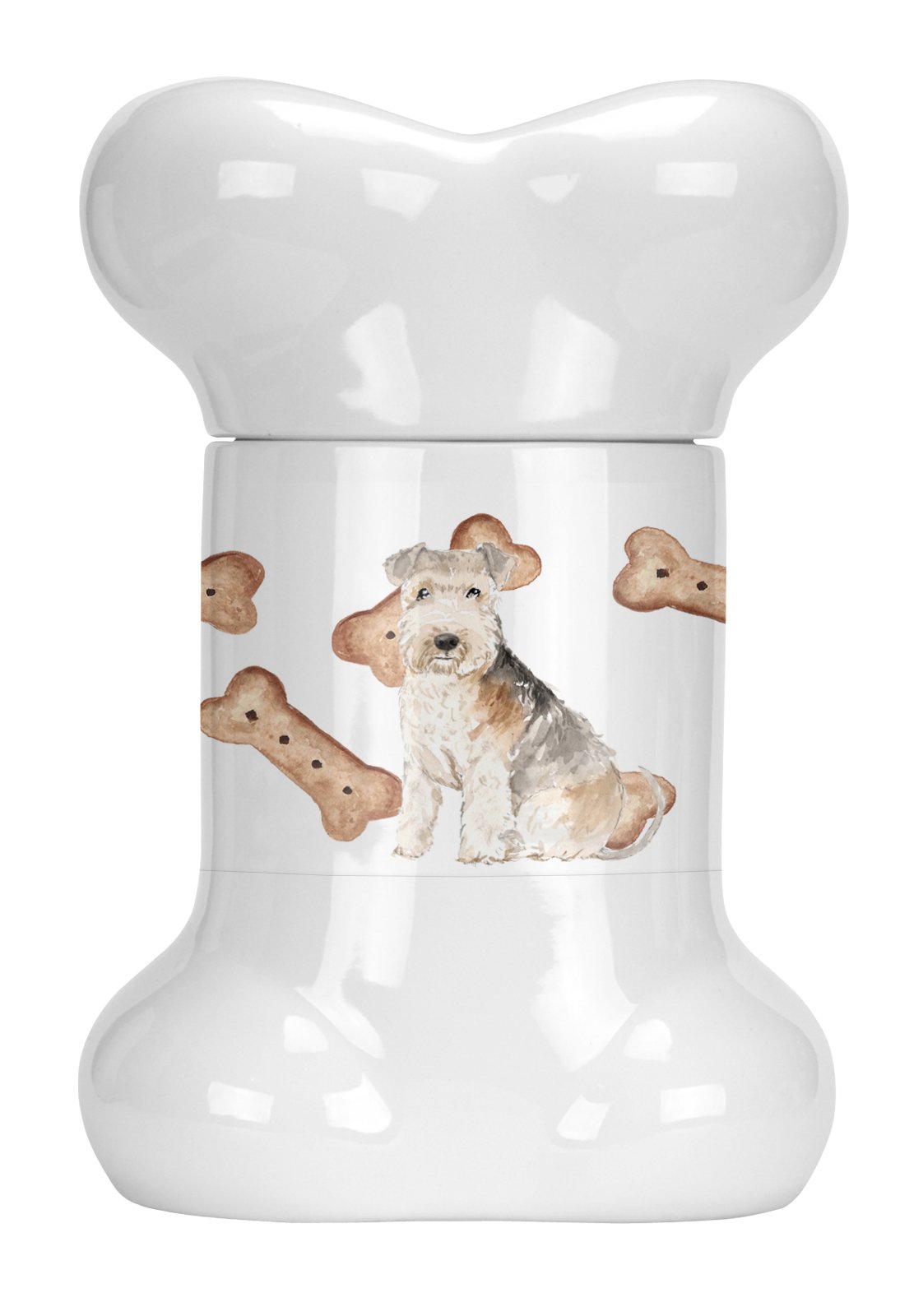 Lakeland Terrier Bone Shaped Treat Jar CK2321BSTJ by Caroline&#39;s Treasures