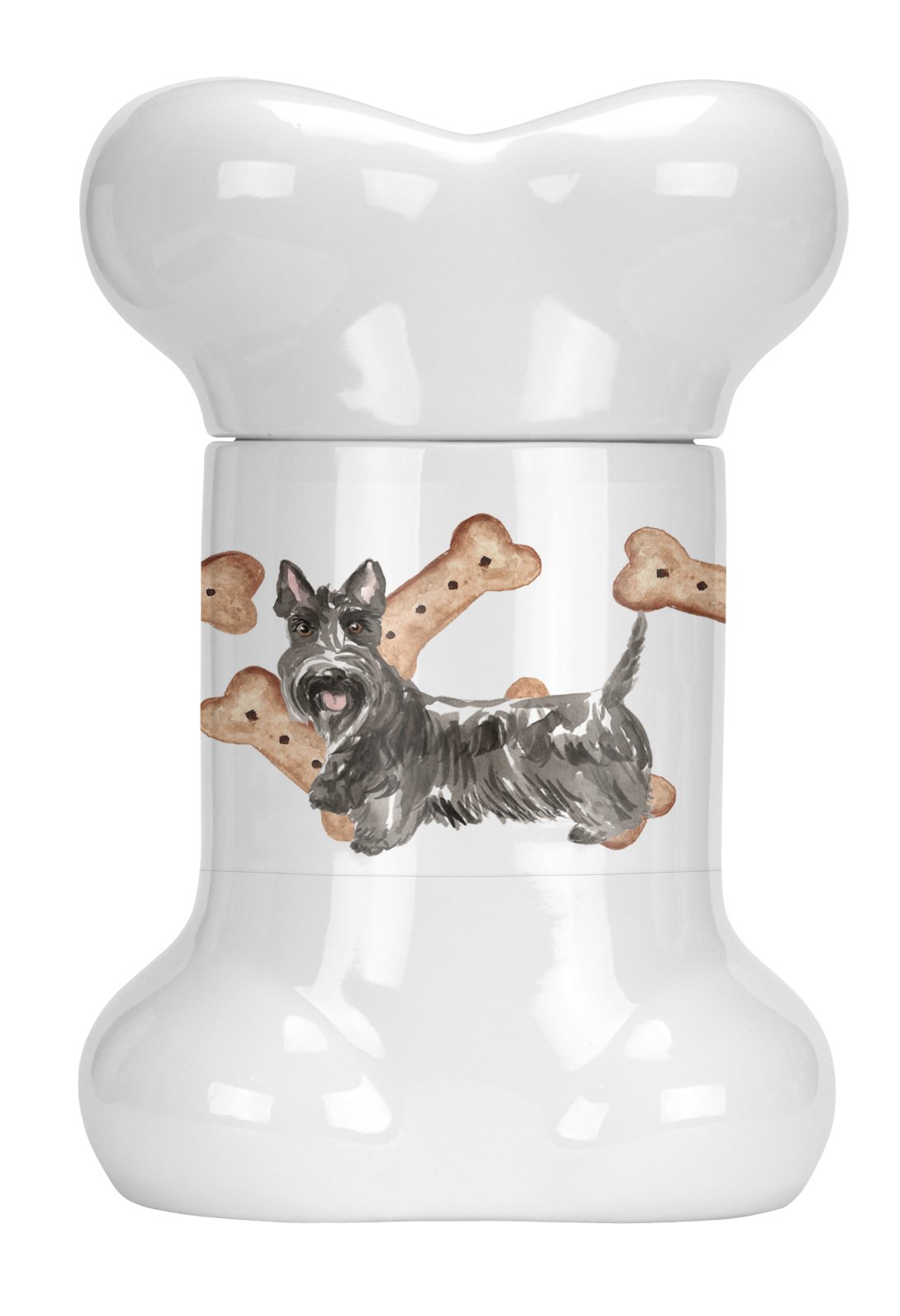 Scottish Terrier Bone Shaped Treat Jar CK2329BSTJ by Caroline&#39;s Treasures