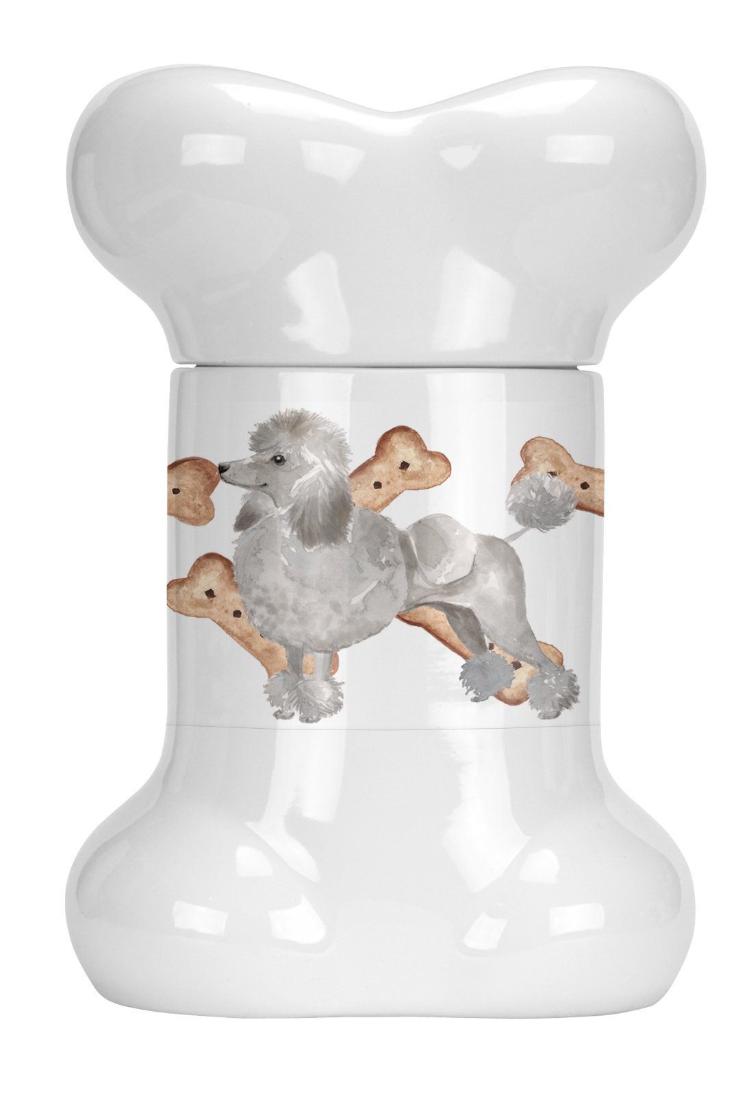Grey Poodle Bone Shaped Treat Jar CK2356BSTJ by Caroline&#39;s Treasures