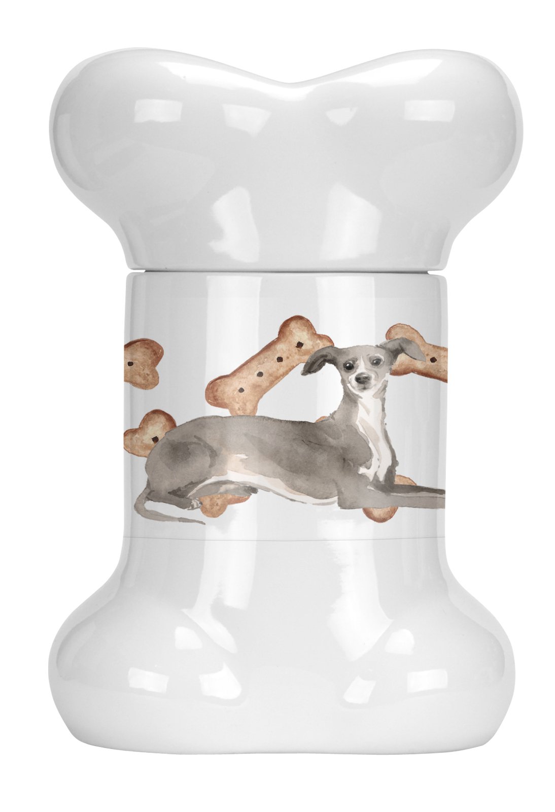 Italian Greyhound Bone Shaped Treat Jar CK2357BSTJ by Caroline&#39;s Treasures