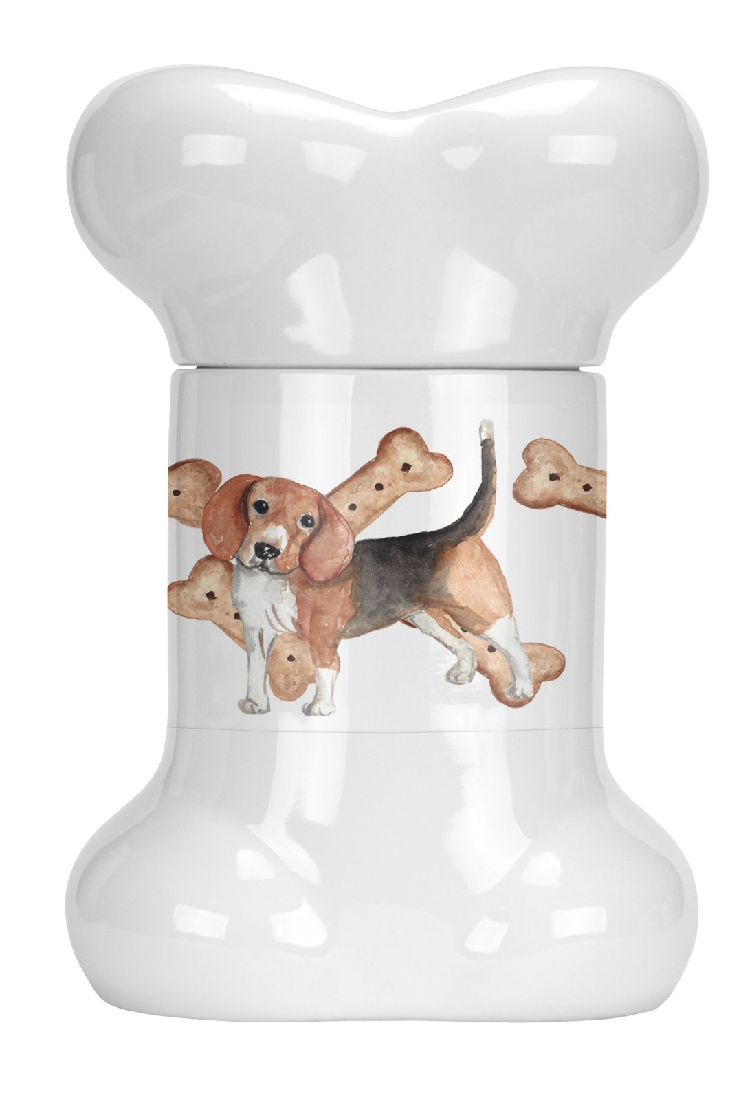 Beagle Puppy Bone Shaped Treat Jar CK2367BSTJ by Caroline&#39;s Treasures