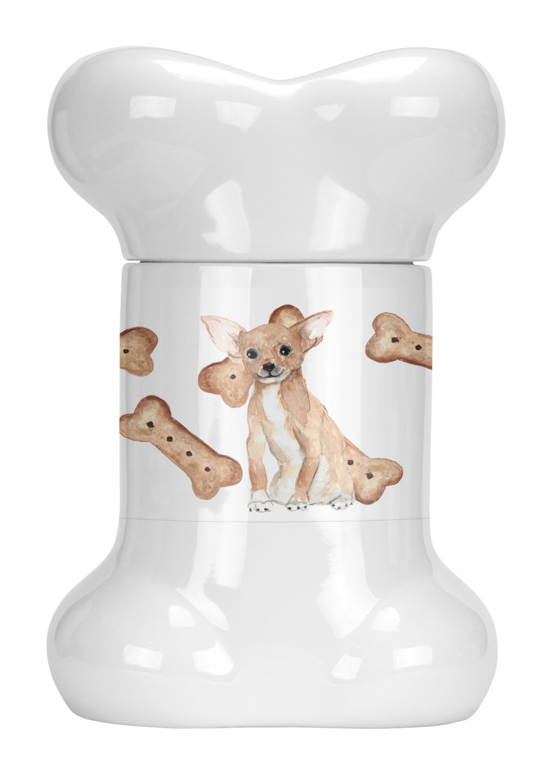 Chihuahua Puppy Bone Shaped Treat Jar CK2369BSTJ by Caroline&#39;s Treasures