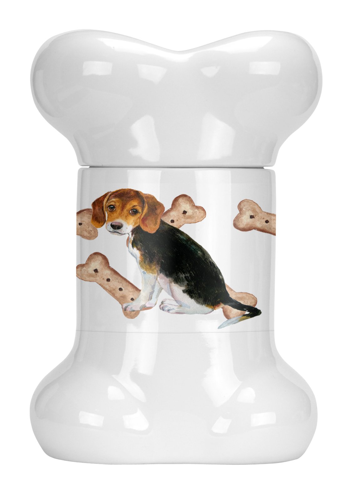Beagle Puppy Bone Shaped Treat Jar CK2379BSTJ by Caroline&#39;s Treasures