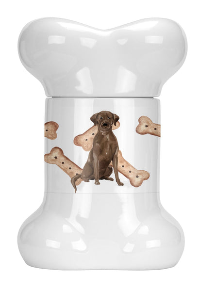 Chocolate Labrador Retriever Bone Shaped Treat Jar CK2388BSTJ by Caroline's Treasures