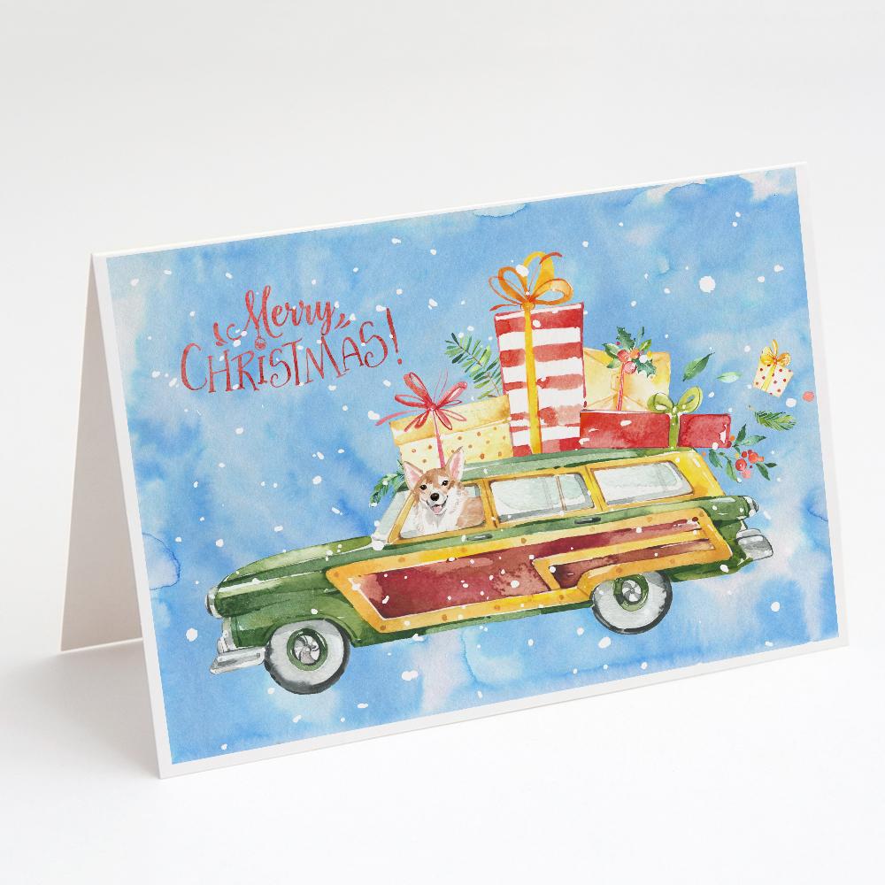 Buy this Merry Christmas Corgi Greeting Cards and Envelopes Pack of 8