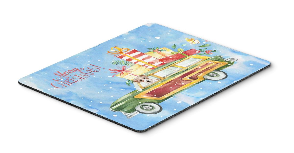 Merry Christmas Jack Russell Terrier Mouse Pad, Hot Pad or Trivet CK2467MP by Caroline&#39;s Treasures