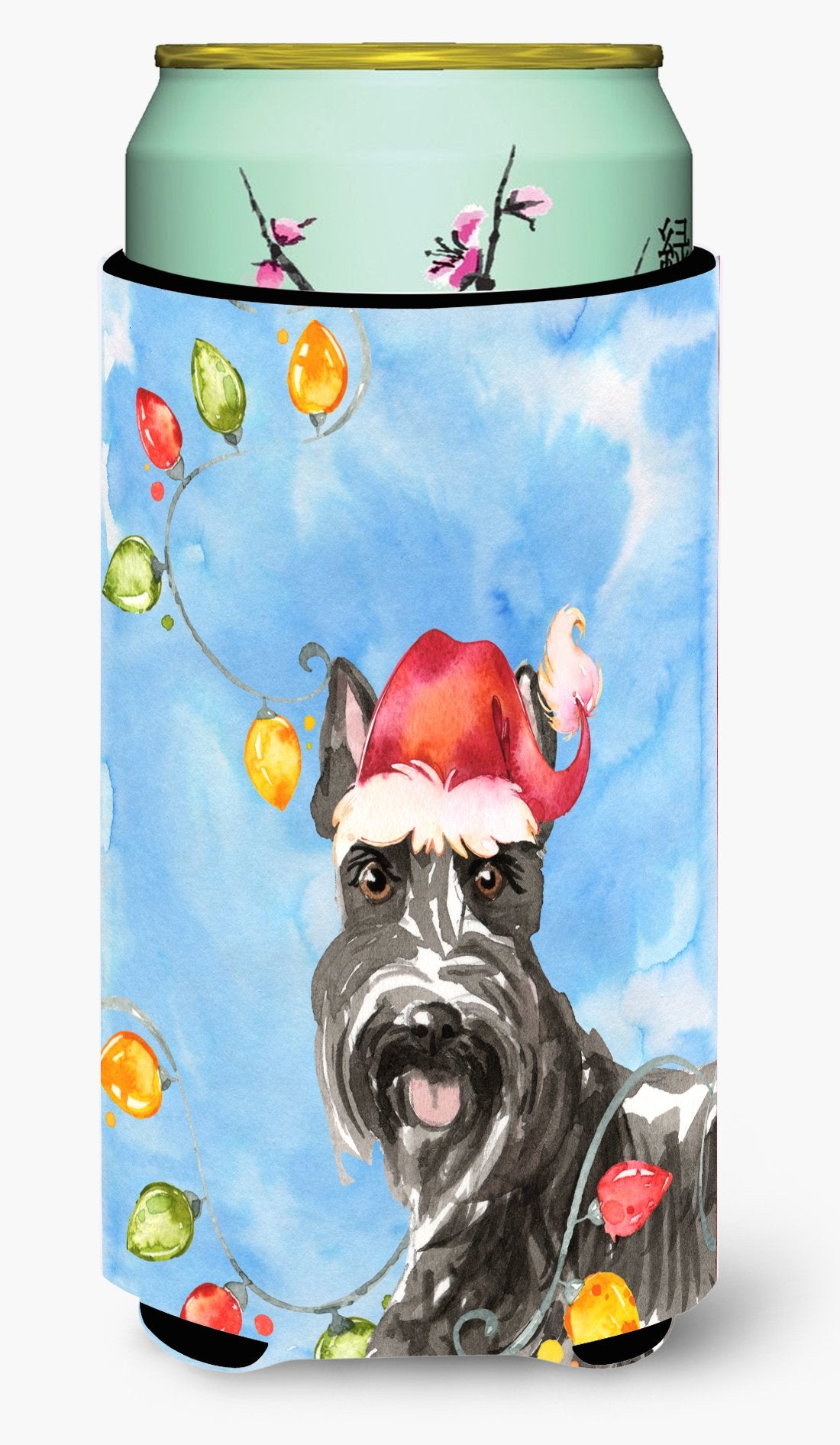 Christmas Lights Scottish Terrier Tall Boy Beverage Insulator Hugger CK2491TBC by Caroline&#39;s Treasures