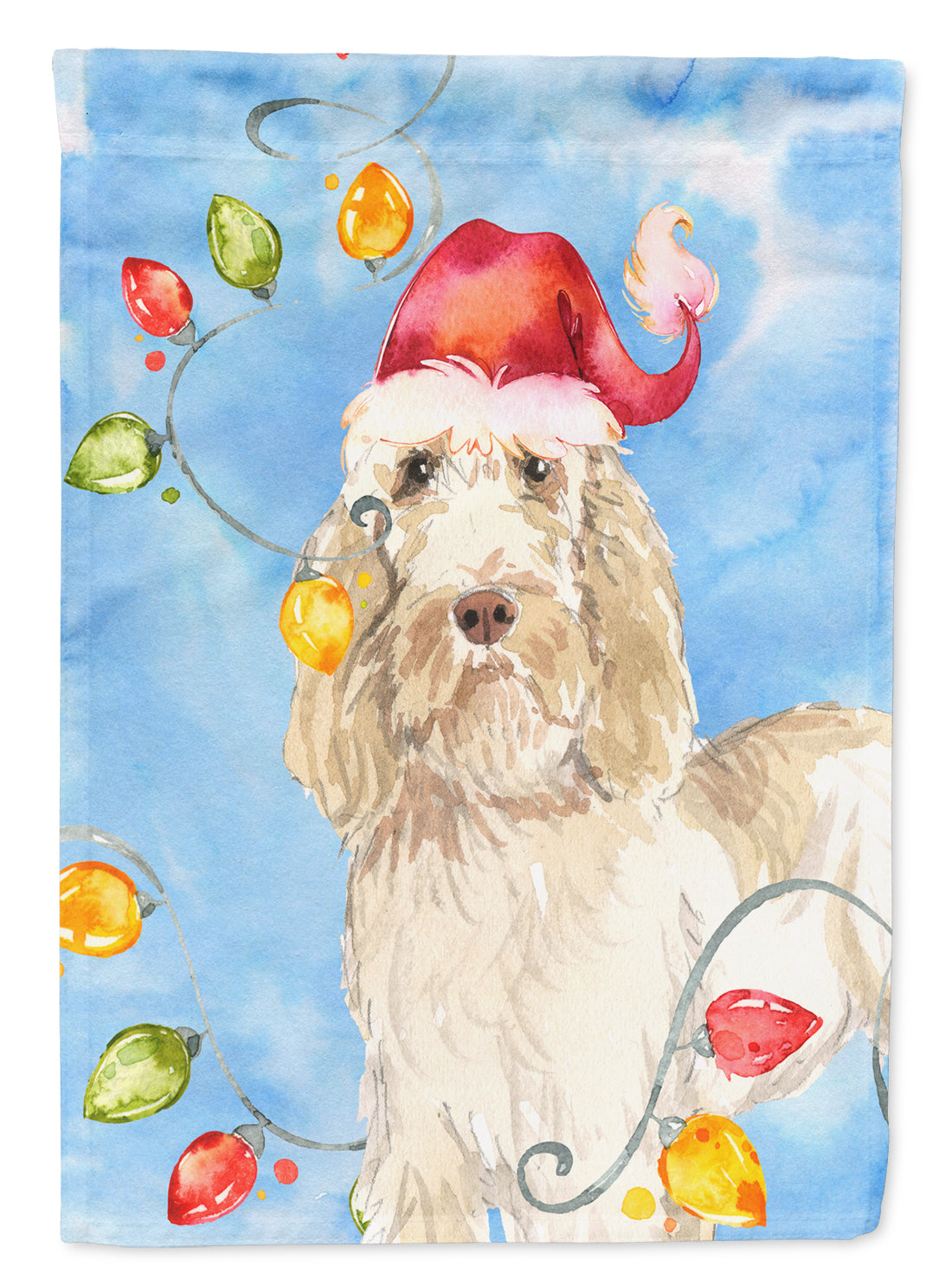 Christmas Lights Spinone Italiano Flag Canvas House Size CK2496CHF