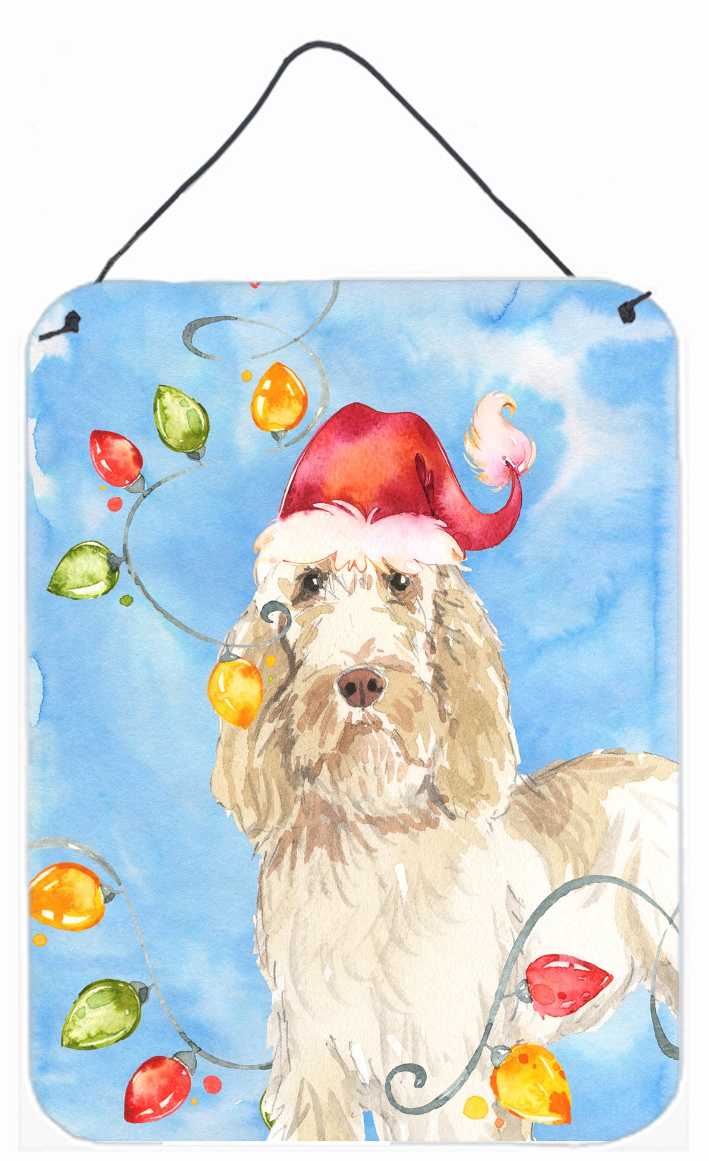 Christmas Lights Spinone Italiano Wall or Door Hanging Prints CK2496DS1216 by Caroline&#39;s Treasures