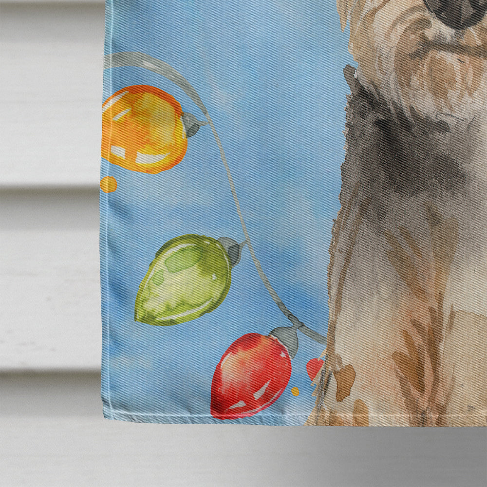 Christmas Lights Welsh Terrier Flag Canvas House Size CK2498CHF