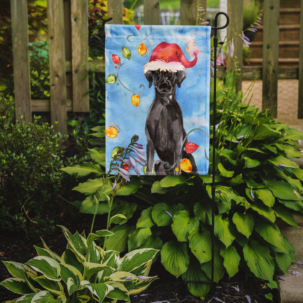 Christmas Lights Black Labrador Retriever Flag Garden Size CK2505GF  the-store.com.