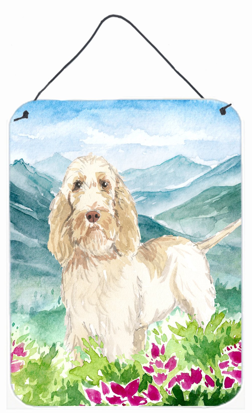 Mountian Flowers Spinone Italiano Wall or Door Hanging Prints CK2518DS1216 by Caroline&#39;s Treasures