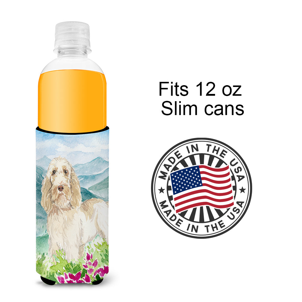 Mountian Flowers Spinone Italiano  Ultra Hugger for slim cans CK2518MUK  the-store.com.